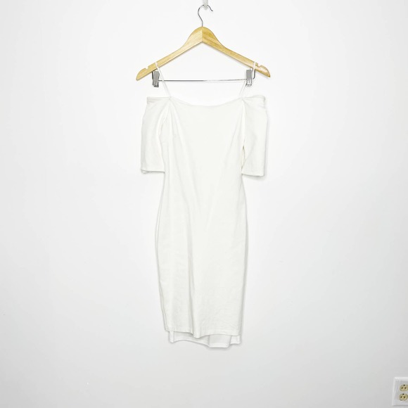 Lulu’s Girl Can't Help It Ivory Off the Shoulder Midi Dress bride Womens Small - Picture 3 of 11